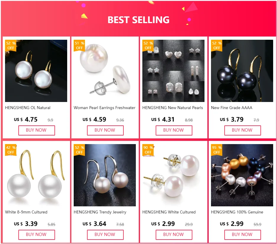HENGSHENG Pearl Dangle Earrings Earrings 8-9mm Natural Teardrop Pearls Bridal Bridesmaid 925 Sterling Silver Earrings