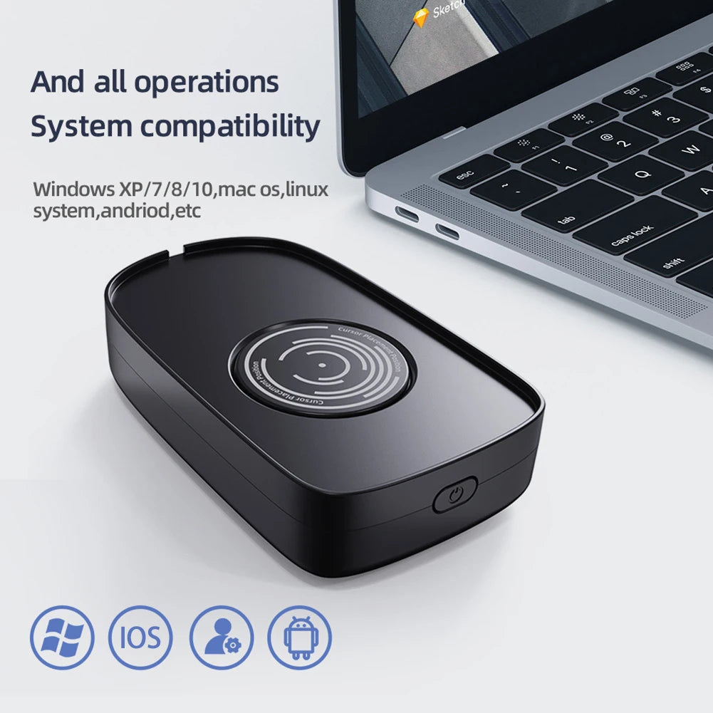 Undetectable Mouse Jiggler 5V 1A Movement Simulation Wired Wireless Mouse Compatible for Computer Awakening for Keeps PC Active