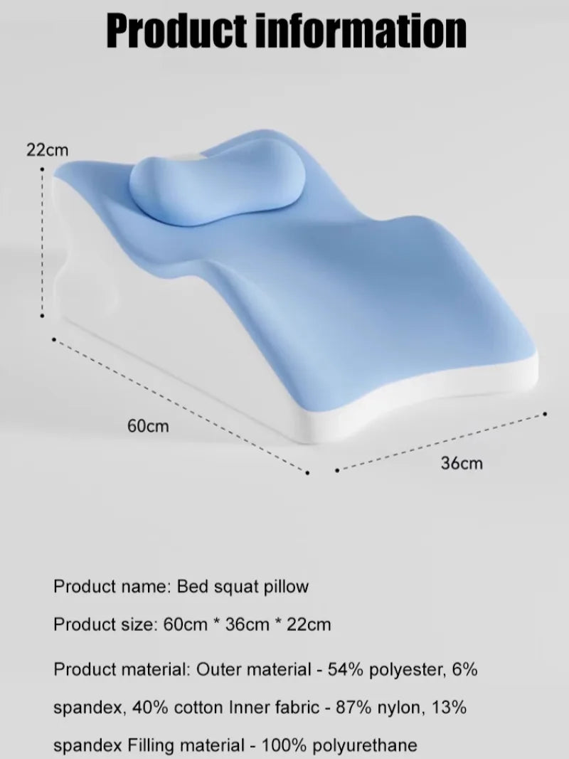 Multifunctional Bed Lounger Pillow for Sleeping, Reading and Phone Use – Ergonomic Support Cushion for Backrest and Neck Comfort