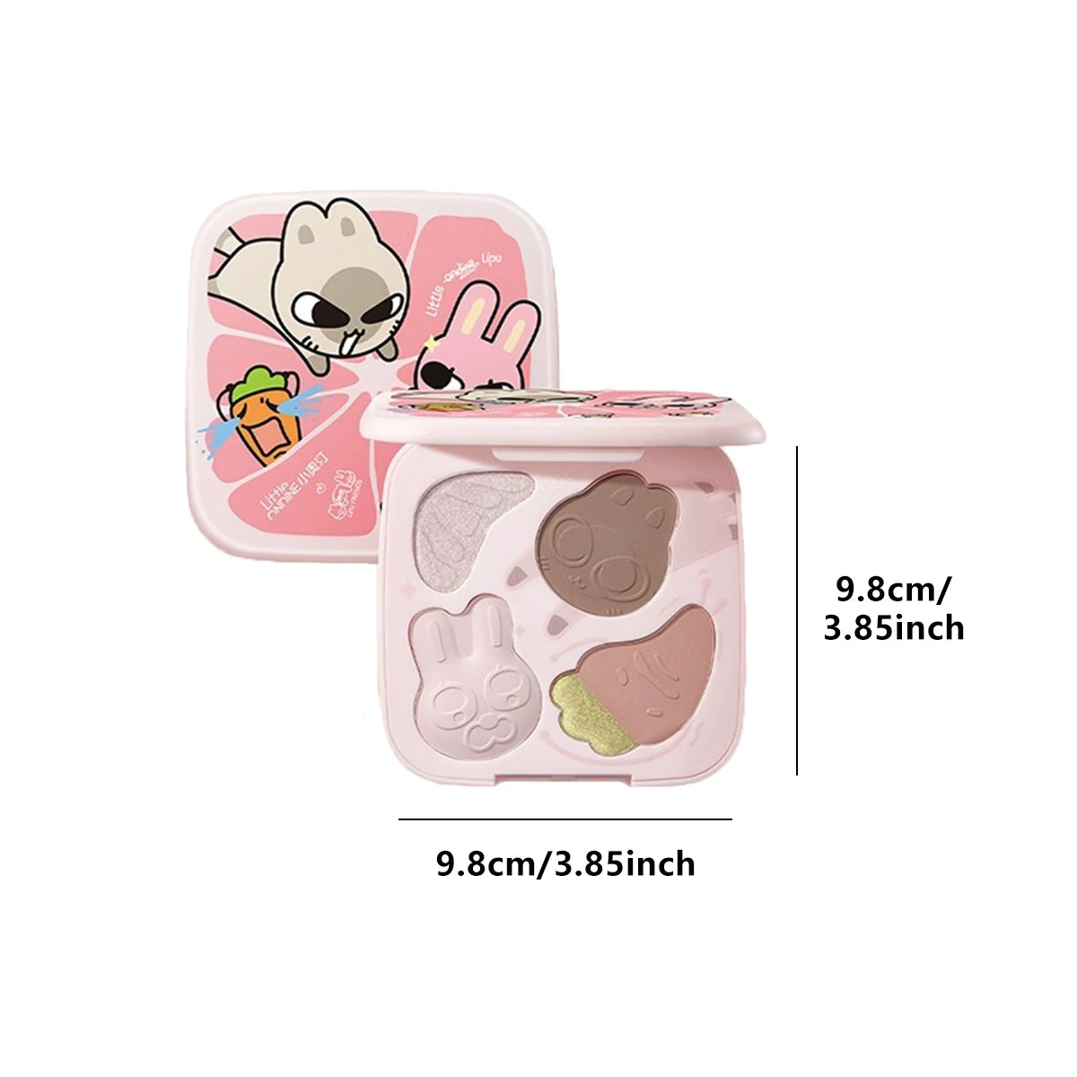 Little ONDINE MULTI-COLOR FUN PALETTE,Silky Smooth & Minimal Fallout,All-in-One Palette Versatility,Natural Daily Makeup Finish