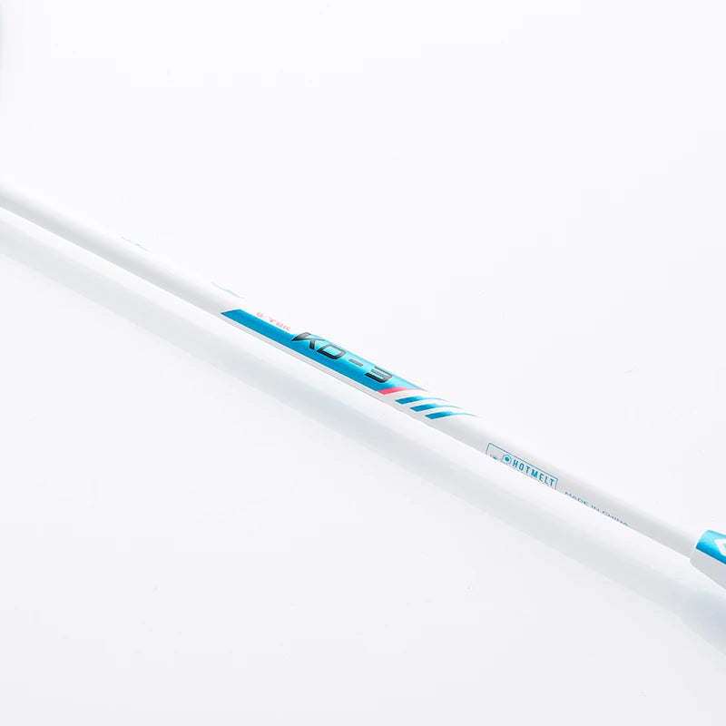Kawasaki KD-3 Carbon Fiber Badminton Racket 2PCS-Pair Red Blue Badminton Set 18-22 pounds