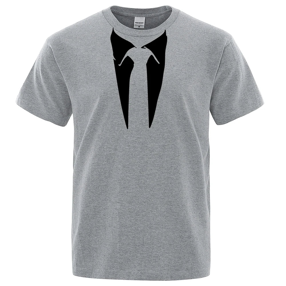 2024 New Summer Men T-shirt Homme Tees Retro Tie Funny T Shirt Man Streetwear Cotten Short Sleeve Top Tees Casual T-Shirts