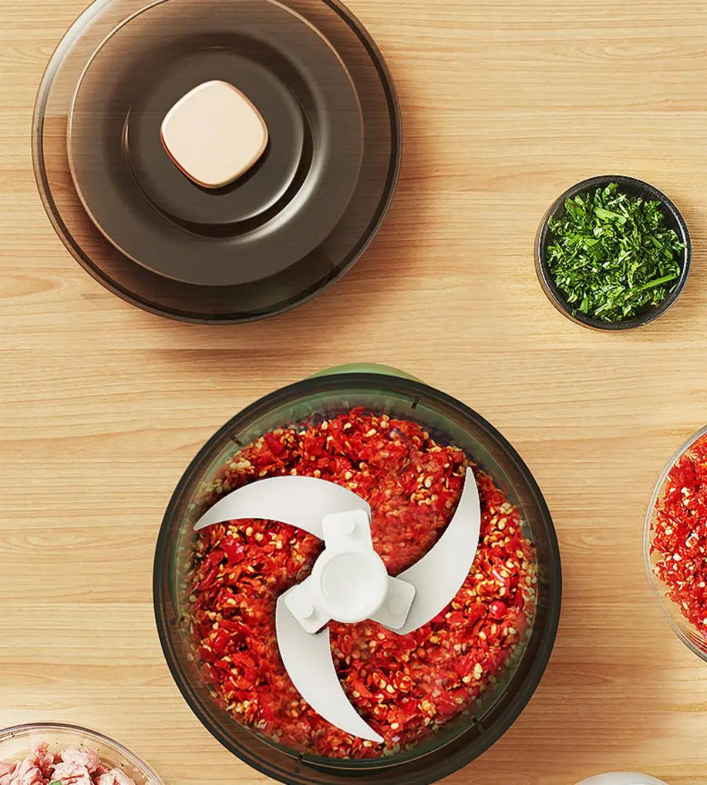 160ml Wireless Electric Mini Food Chopper USB Charging Garlic Press Meat Grinder Vegetable Shredder Kitchen Gadget