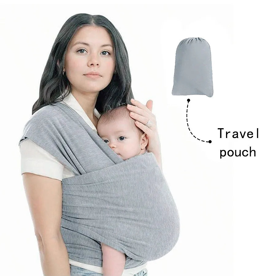 Baby carrier front-carrying multi-functional sleeping, breastfeeding, outing device to free hands knitted fabric
