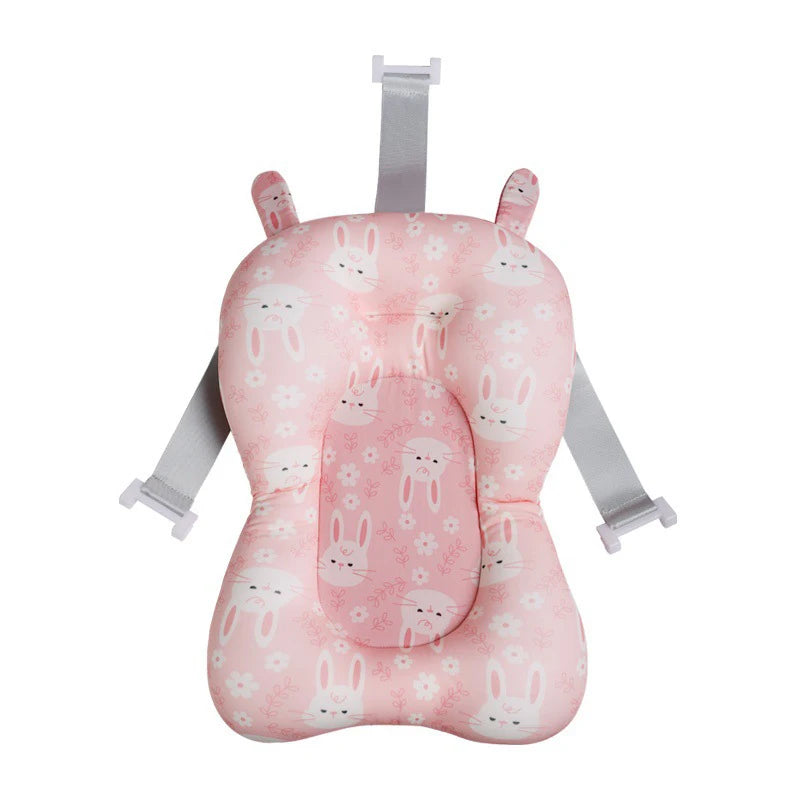 Baby Bathtub Pad Infant Ajustable Bath Support Seat Mat Cushion Newborn Comfortable Floating Security Water Pad Foldable