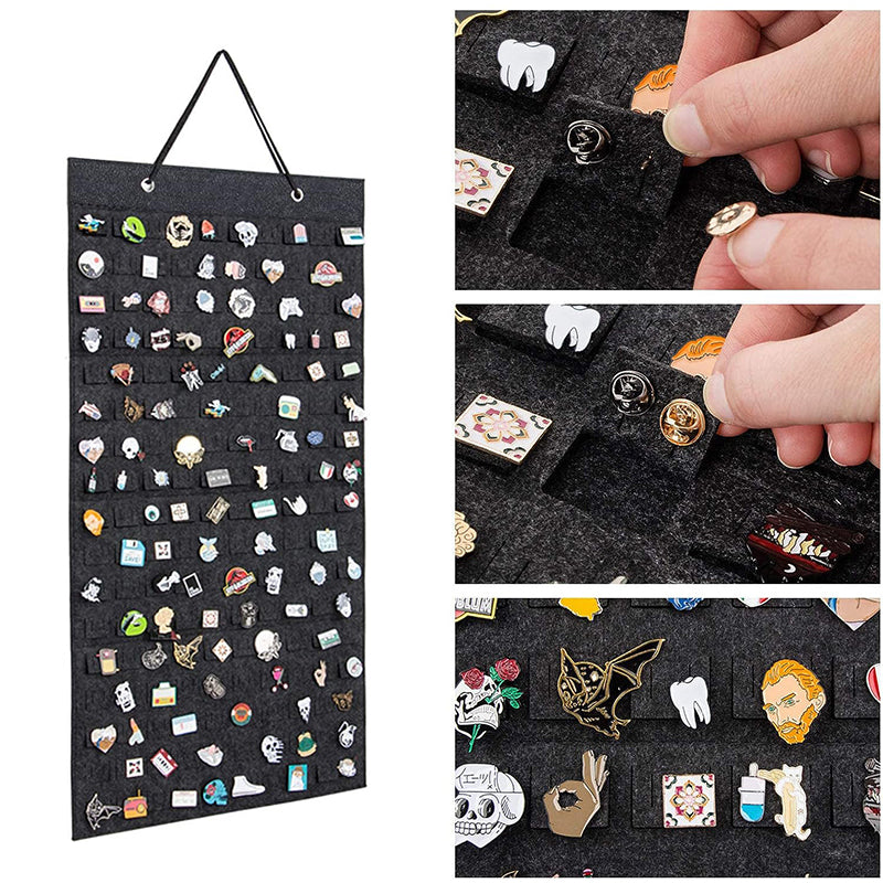 Earrings Hanging Organizer Wall Earring Holder Soft Felt Hanger For Jewelry Necklace Earring Ring Stud Display Holder