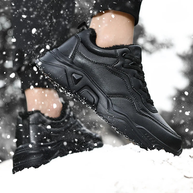 Winter Men Casual Shoes Breathable Warm Walking Sneakers Outdoor Lightweight Male Sport Shoes Lace-up Mens No-slip Running Shoes