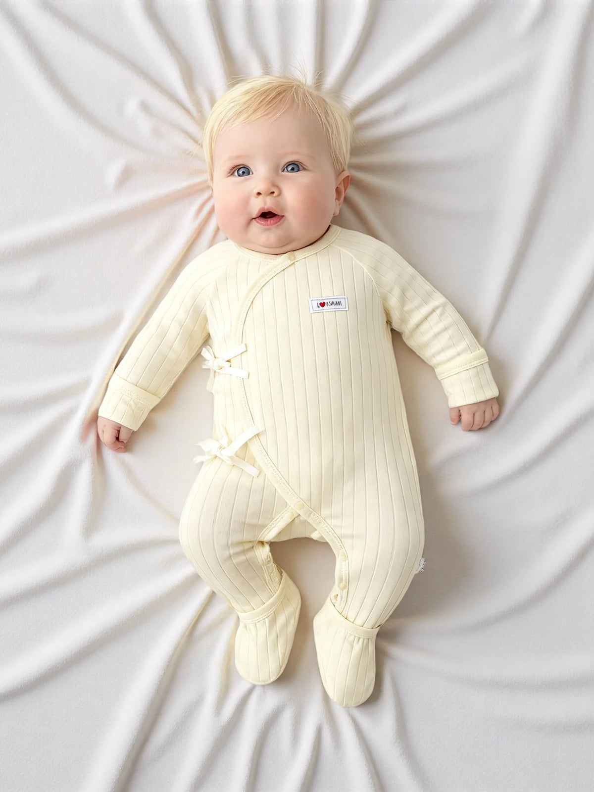 Somenie Baby Long Sleeve Onesie 100% Cotton  Unisex Newborn Cute Bear Head Embroidery Romper Gift For Boys Girls Baby 1-3-6-9M