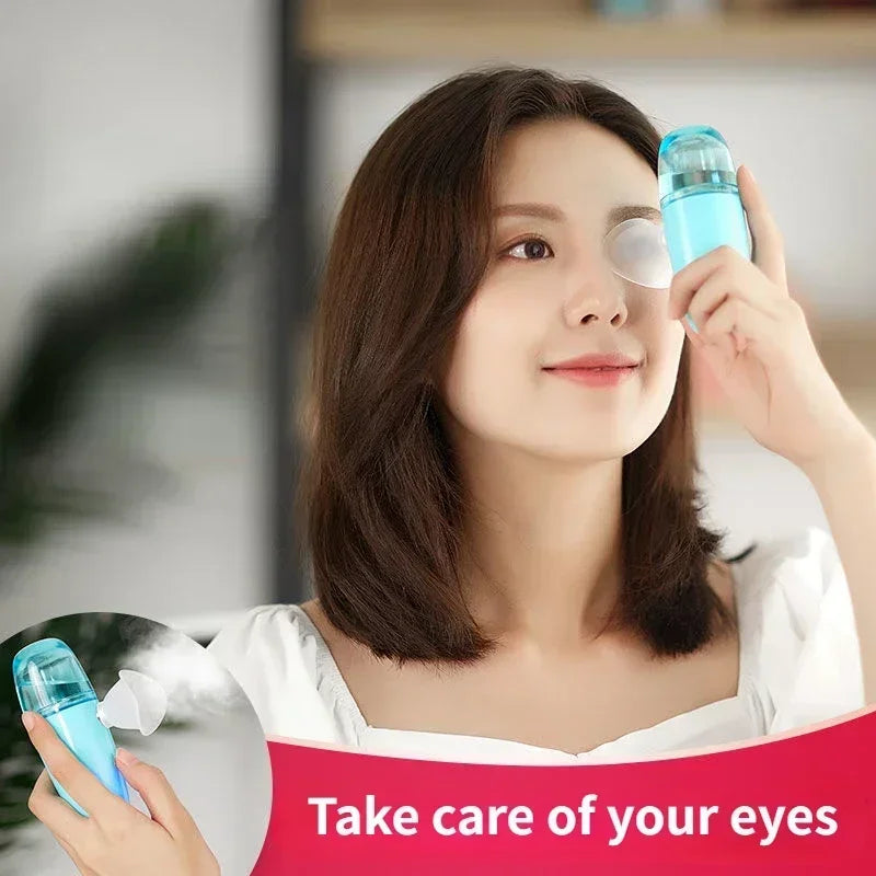 Nano Spray Eye Massage Instrument Facial Sprayer Humidifier USB Nebulizer Face Steamer Moisturizing Beauty Health Skin Care Tool