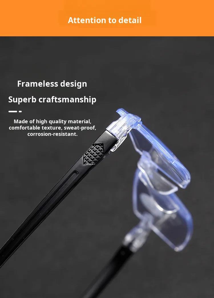 1/2PCS Smart Zoom Reading Glasses Ultra Clear Presbyopia Glasses Lightweight Anti-Blue Anti-Fatigue Auto Zoom Magnifier