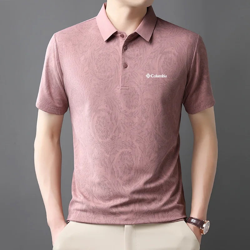 Designer Men's Short Sleeved Polo Shirt Summer New Cool Breathable Fashion Original Print T-shirt Business Casual Men's Clothing