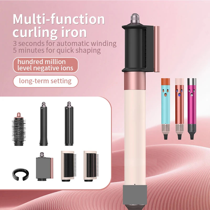 2026 New 7IN1 Multi Hair Styler Curling Iron Hair Hot Air Brush Curling Barrel Hair Dryer Salon Professional Curly Hair Styler