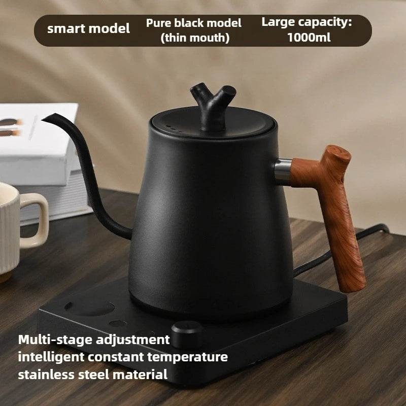 1L Stainless Steel Electric Kettle, Auto Shut-Off, for Pour-Over Coffee/Tea, Smart Temp Control & Mechanical Models