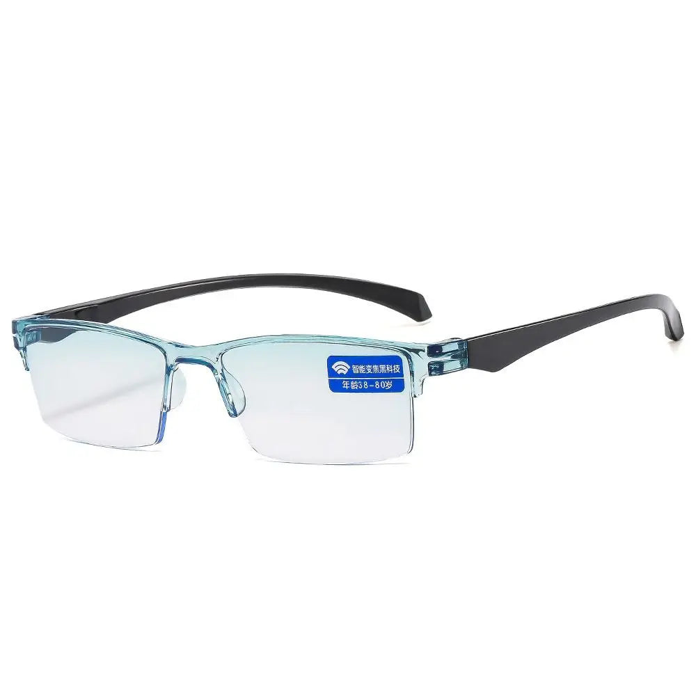 Ultralight Anti Blue Ray Reading Glasses Smart Automatic Zoom Reading Glasses Autofocus Power Half-Rim Near Far Computer Glasses