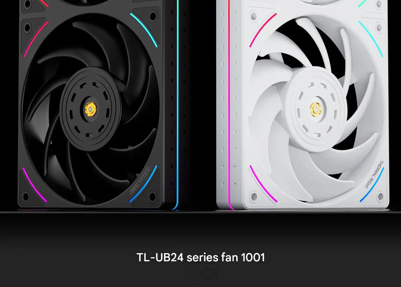 Thermalright TL-UB24 Computer Case Fan, ARGB 240mm Single-Frame Case Fan (2x120mm)/Silent/High CFM/PWM/2150 RPM