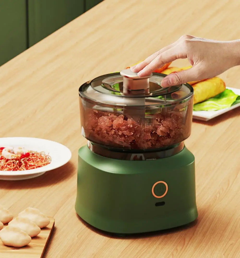 160ml Wireless Electric Mini Food Chopper USB Charging Garlic Press Meat Grinder Vegetable Shredder Kitchen Gadget