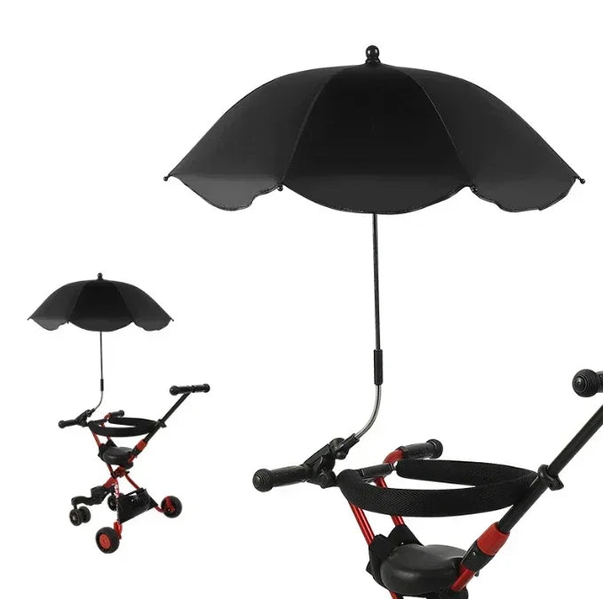 UV Protection Baby Stroller Umbrella With Clamp Universal Sunscree Rainproof Stroller Covers Umbrella Baby Stroller Accessories