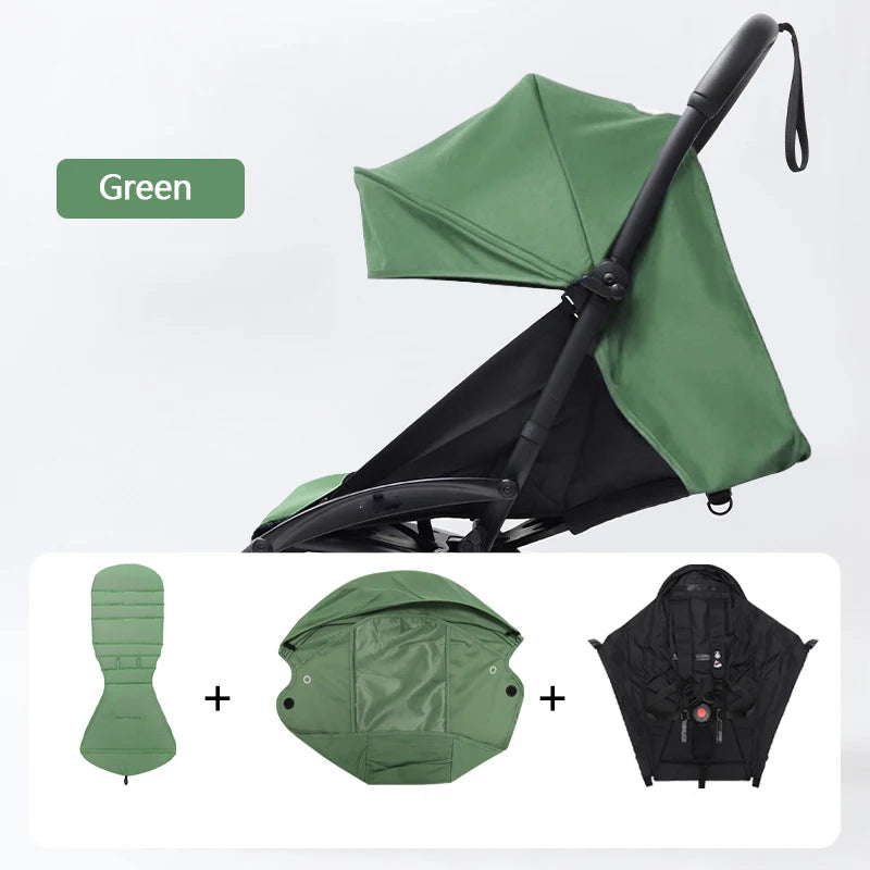 3Pcs /Set 175° Strollers Accessories Sunshade Covers Seat Cushion With Breathable Mesh Canopy Seat Liner Fit YOYO+/YOYO2/YOYA