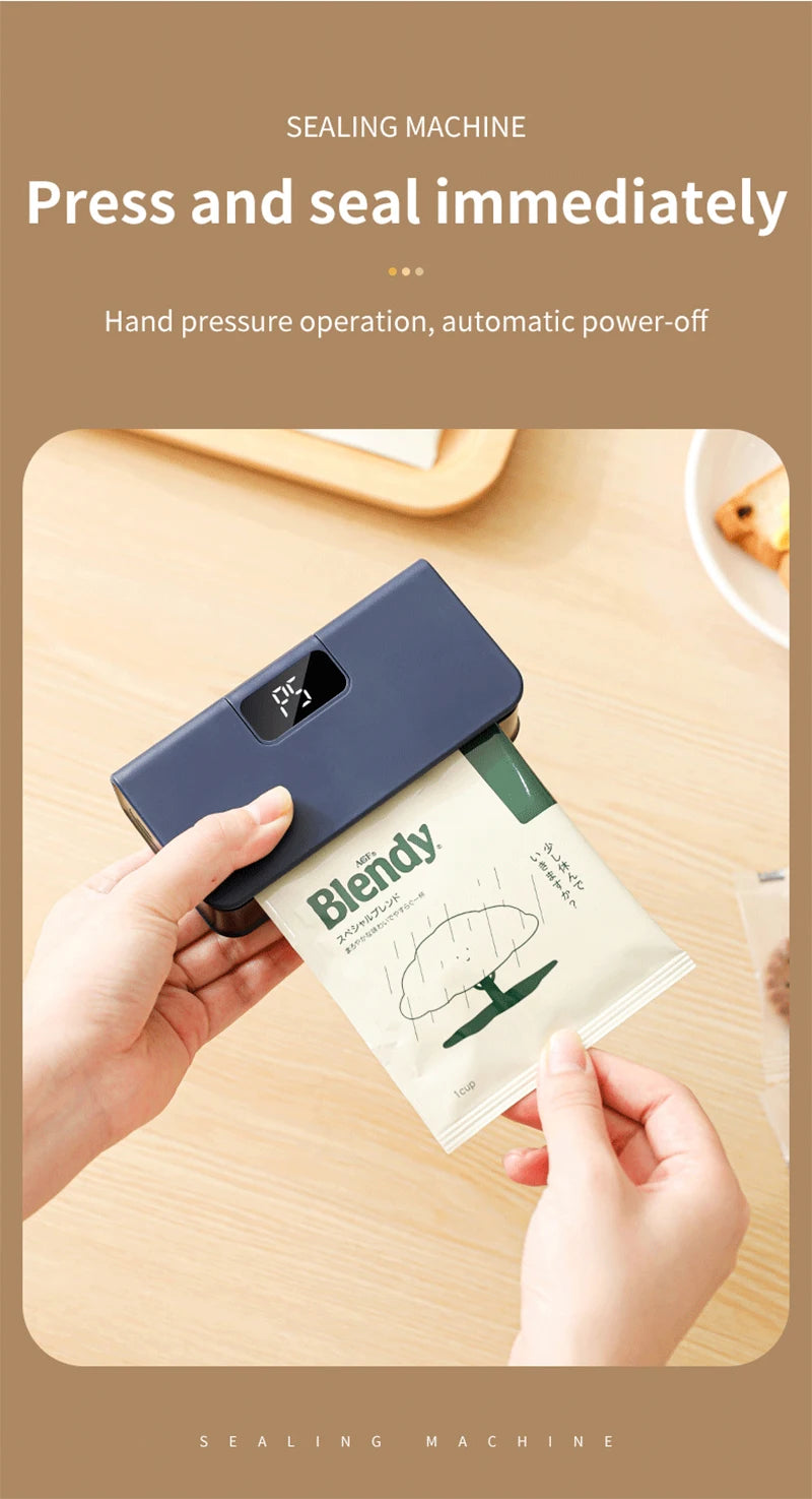Plastic Bags Sealer Mini Handheld Heat Bag Sealing Machine Heat Bag Sealer Food Packaging Sealing Machine Portable Bags Sealer