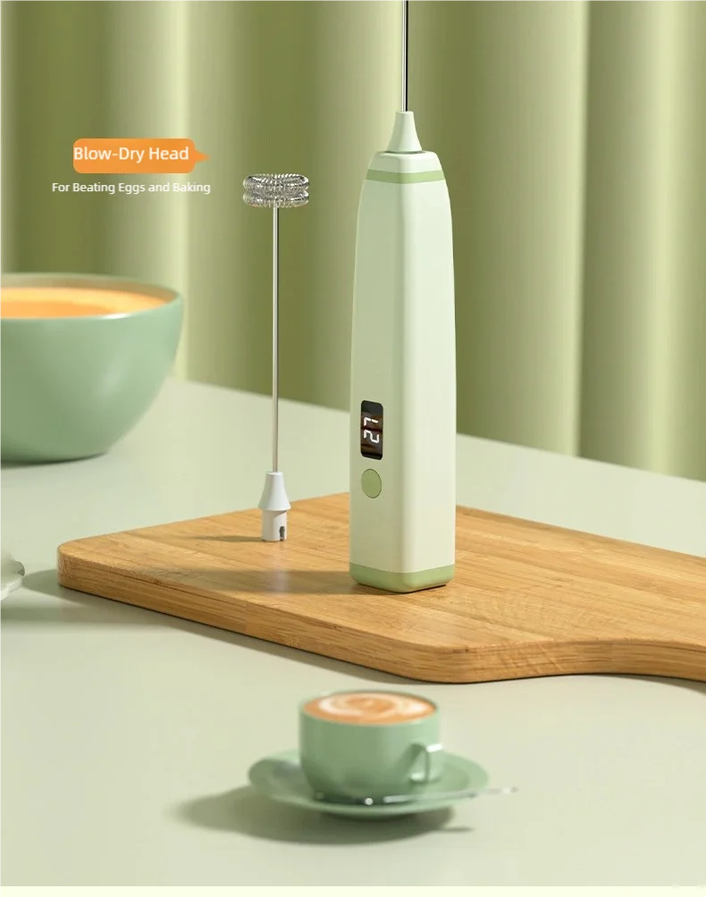 TINSOL Wireless Electric Milk Frother Multi-Function Blender Egg Whisk and Mixer Ideal for Crafting Coffee and Cappuccino Foam