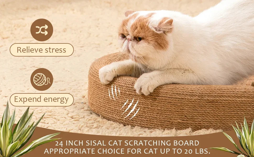 Cat Scratching Nest, Household Multifunctional Sisal Cat Scratching Board Sofa Bed Dual-purpose Scratch-resistant Large Cat Bed