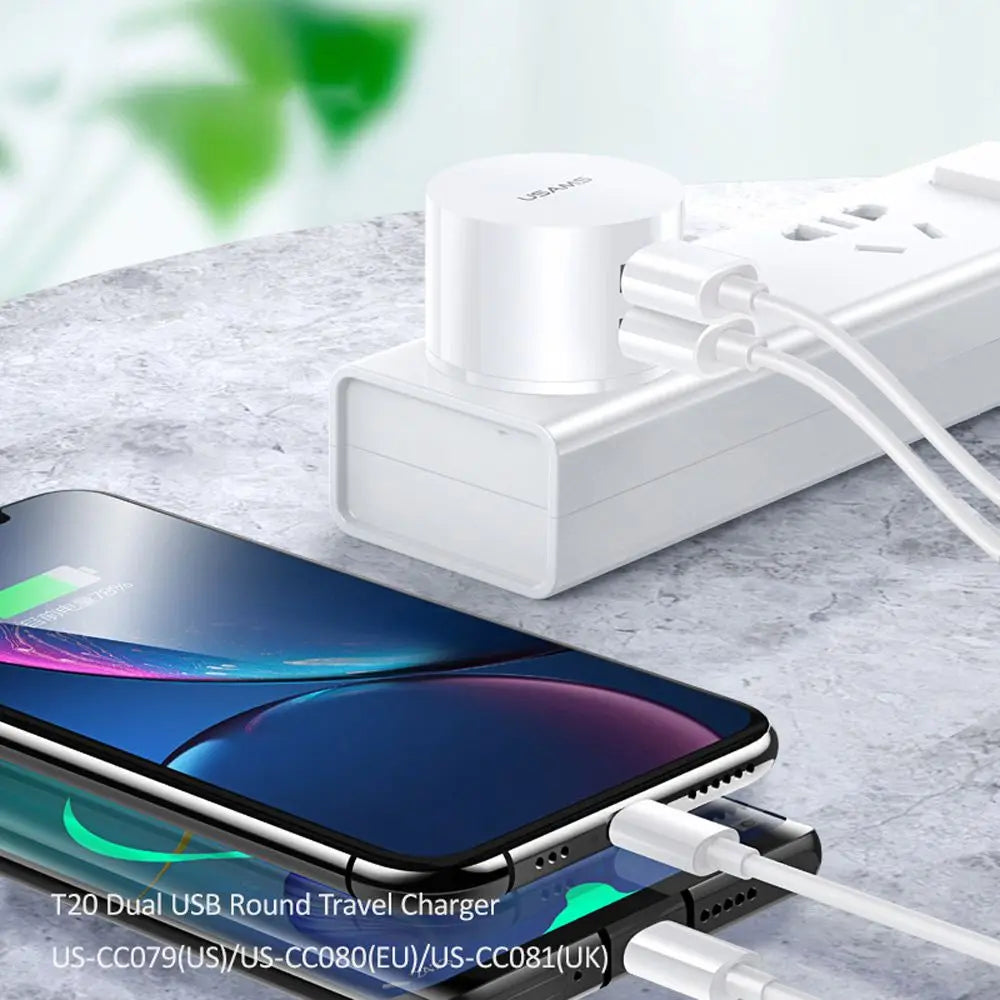 5V 2.1A Dual USB Charger Quick Charge Wall Charger Mobile Phone Charging Mini Adapter Travel Charger