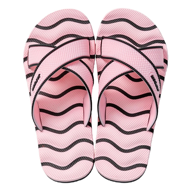 Couple Style Men's and Women's New Summer Beach Shoes Lightweight Flip-Flops Non-Slip Large Size Slippers Thick-Soled Anti-Odor