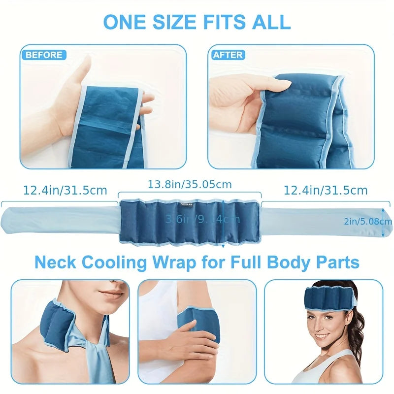 Water-absorbing cooling ice neck towel, the ultimate sports cooling essential