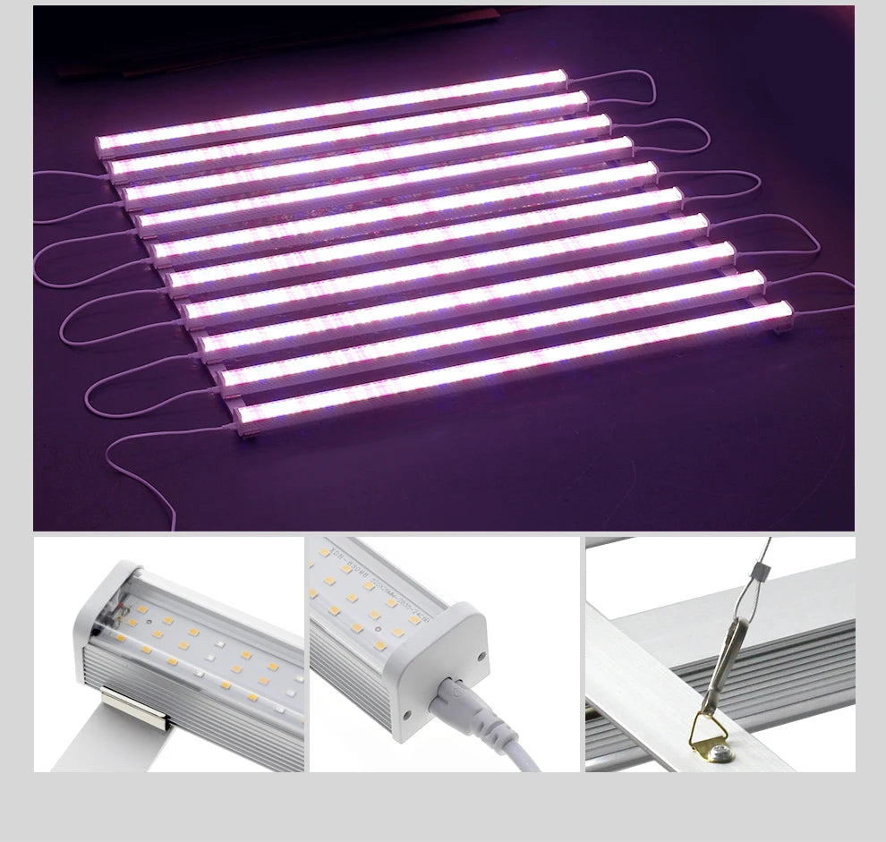 LED Grow Light Bar SMD2835 AC100-265V For Plants Fruit Trees Full Spectrum LED Grow Light For Veg Flowers