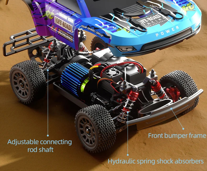 1/14 Q130 RC Car Desert  4WD Off-road Truck 2.4G High Speed Car Racing Drift Remote ControlVehicle Toys For Boys Children