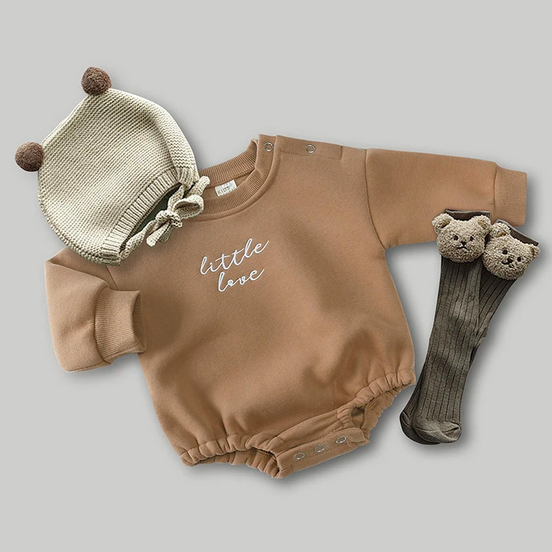 2024 New Style Unisex Baby Boy Girl Solid Cotton Short Sleeve Letter Romper Newborn Bodysuit Top Autumn Infant Jumpsuits Clothes