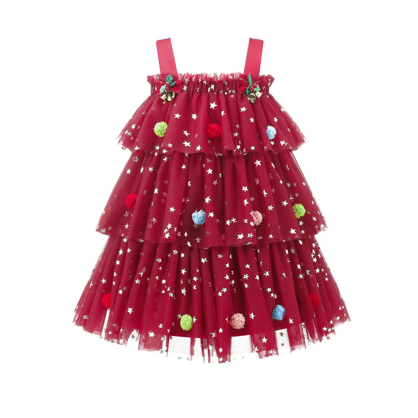 Party Dress New Children Christmas Girls Strapless Princess DressesKids Tulle Cake Gown Clothes Costume Kids Halloween Costume