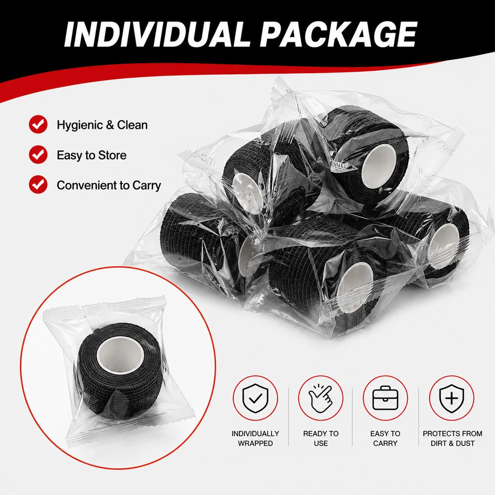 12/6/3pcs Tattoo Grip Cover Wrap Tape Self-Adhesive Breathable Elastic Bandage Waterproof Athletic Bandage Wraps Accessories