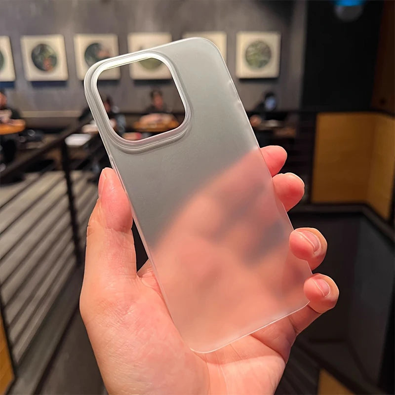 Ultra Thin Matte Hard Translucent Clear Phone Case for iPhone 17 16 15 14 13 12 11 Pro Max XS X 7 8 Plus Shockproof Bumper Cover