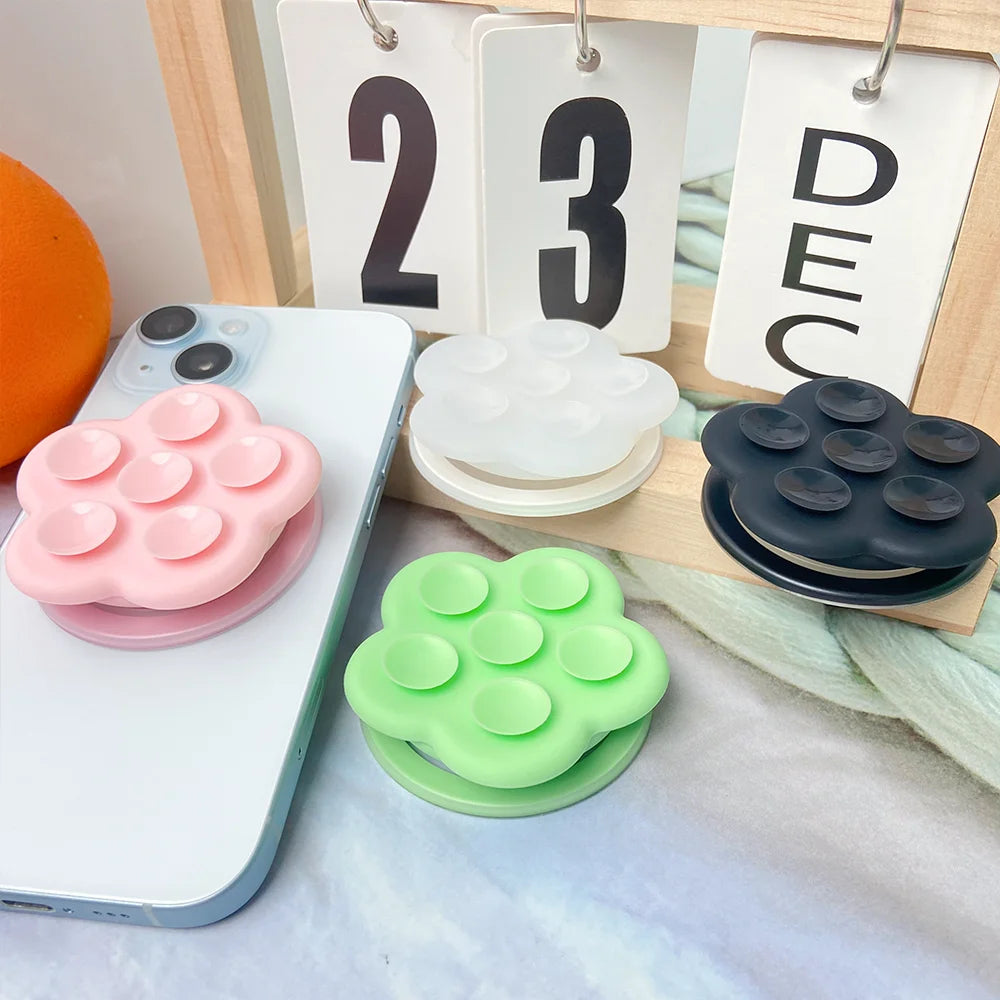Grippopso Universal Magnetic Suction Cup Phone Holder Mirror Shower Silicone Suction Phone Case Grip Stand Holder for IPhone