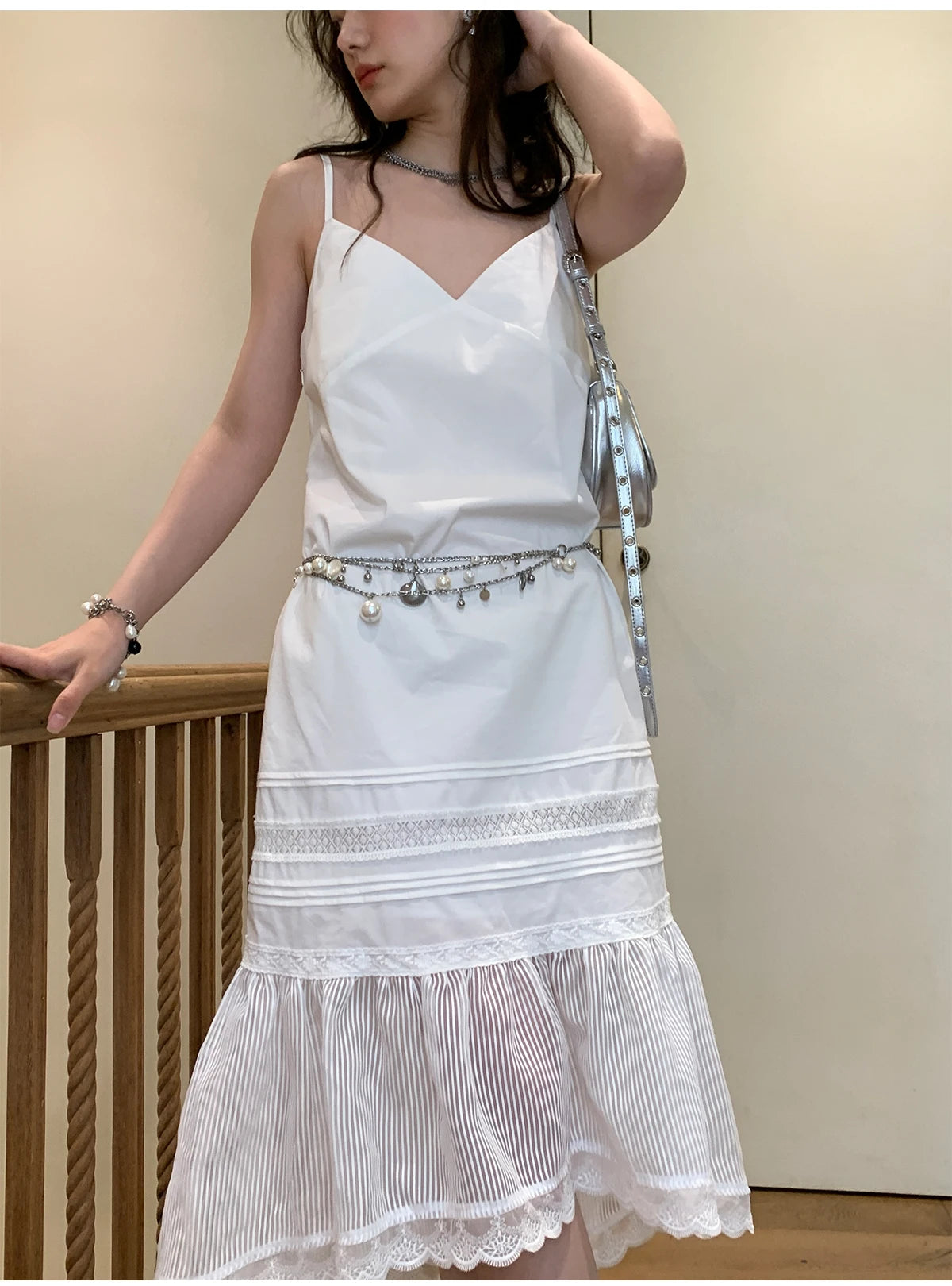 Body jewelry woman Pearl belly waist chain with Skirt Metal Chain Sexy Pendant Adjustable Navel Accessories sexy tоy for women