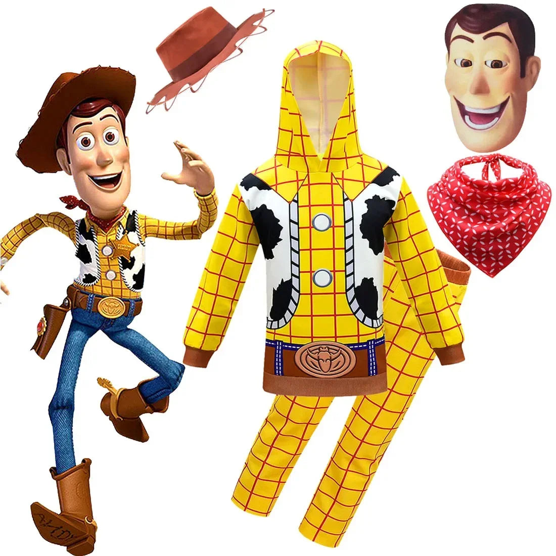 Fashion Hoodie Toy Kids Story Buzz Lightyear Costumes Halloween Costumes For Kids Sweater Cartoon Woody Cosplay Fancy Dress Boys