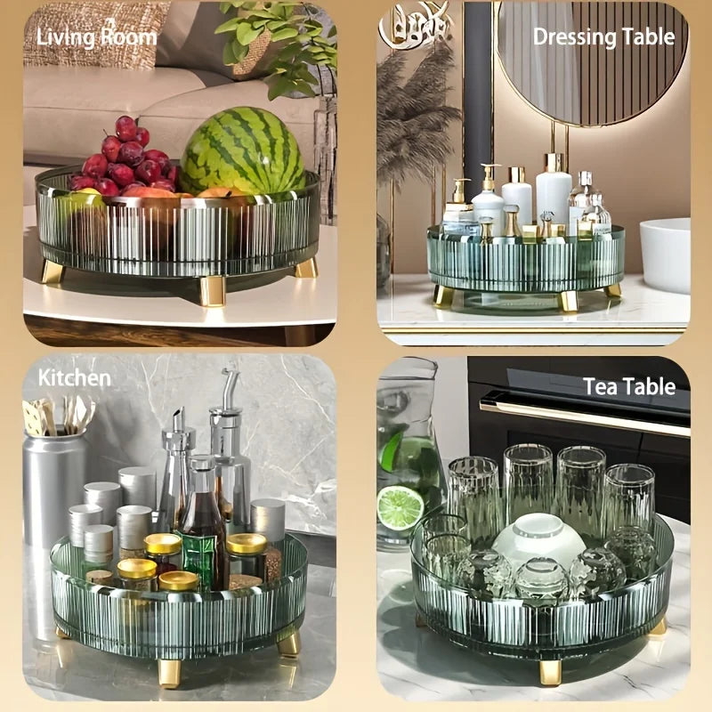 1PCS Makeup Organizer, 360 Rotating Makeup Organizer, Make Up Organizers and Storage, Large-Capacity Round Perfume Organizer,