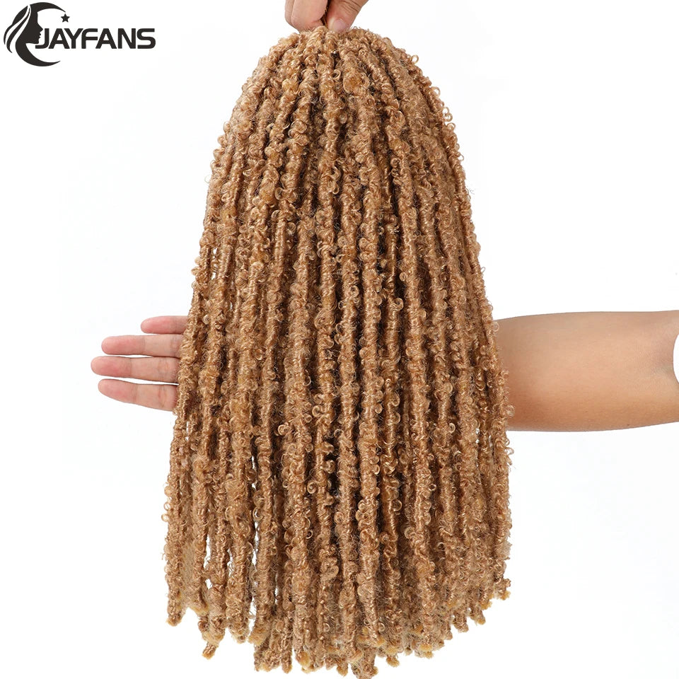 18 24 Inch Butterfly Locs Crochet Hair Extensions Synthetic Distressed Butterfly Soft Locs Crochet Braids Hair for Black Women