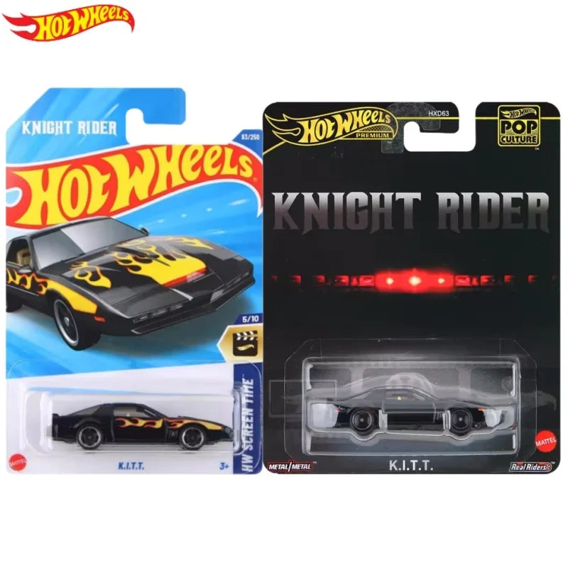 Hot Wheels 1/64 Knight Rider K.I.T.T. Black #83 Pop Culture K.I.T.T Hxd63 Retro Entertainment K.I.T.T Diecast Model Car Toy