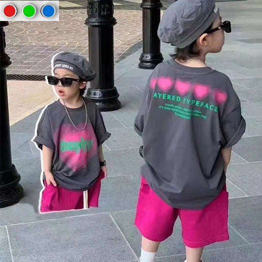 Baby Summer Clothes Boy Sports Sets Kids Loungewear Fashion Outfits Children T-shirts+Shorts 2Pcs Short Sleeves Top Pants Suits