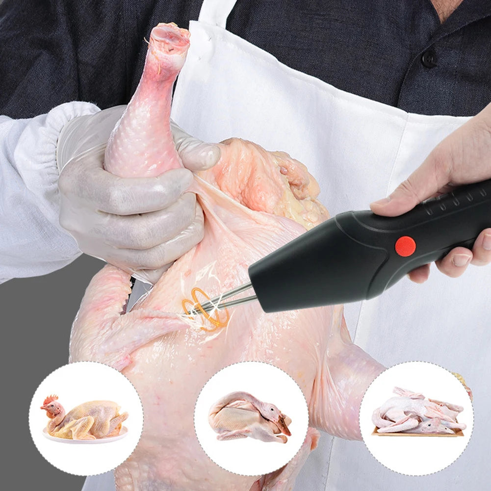 Electric Quick Plucker Efficient Chicken Feathers Remover Rechargeable Feathers Removal Machine Hair Extractor Kitchen Tools
