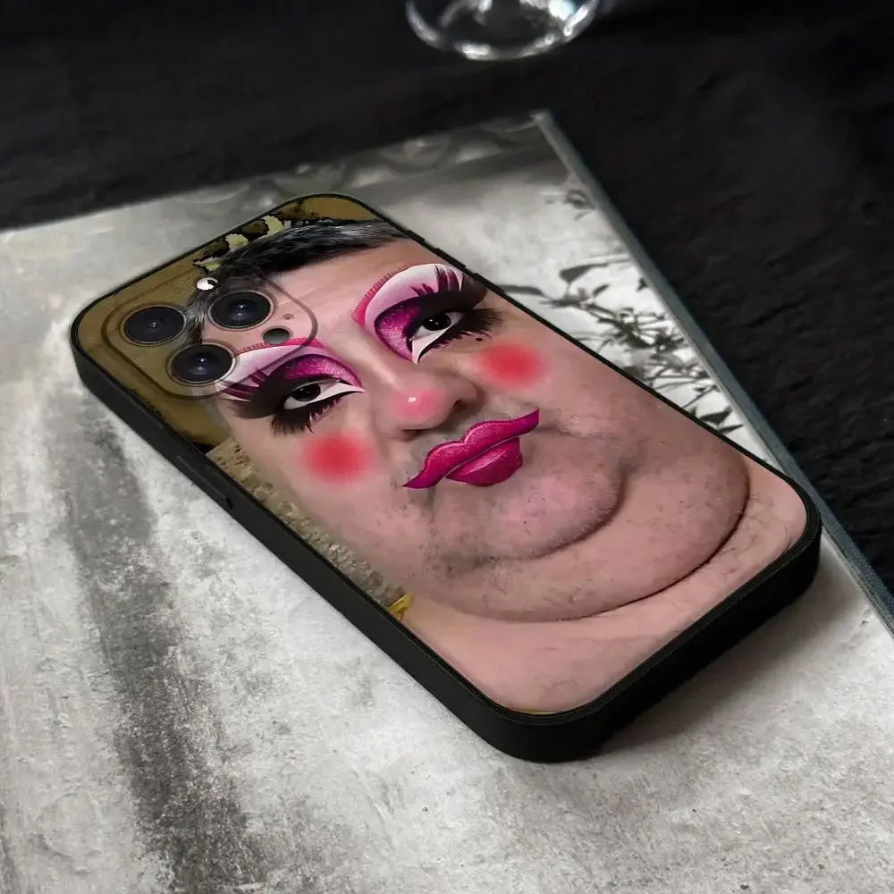 Funny Ugly Man Soft Phone Case For iPhone 17 16 15 14 13 12 11 Pro Max Plus Mini SE Air 16e Silicone Cover Shell Fundas Skin