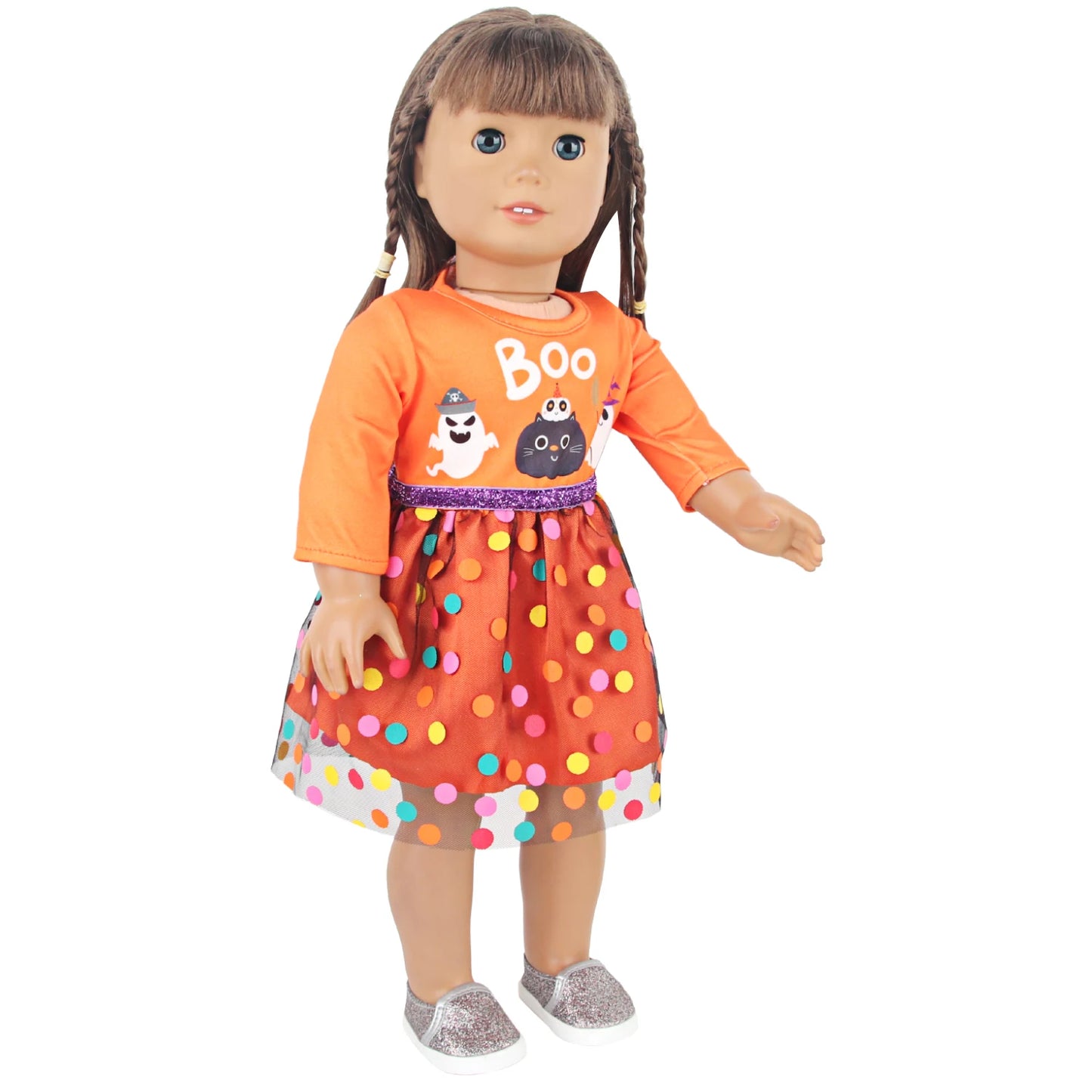 Halloween Doll Clothes Festival Pumpkin, Skeleton Costumes For 18 Inch American&43cm Baby New Born,OG,Life Girl Doll Accessories