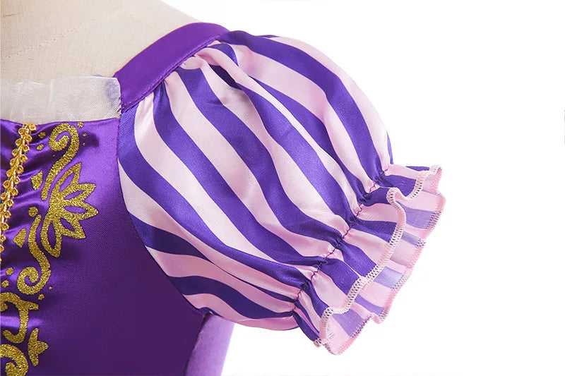 Halloween Girls Costume Kids Tangled Rapunzel Dress Kids Fantasy Princess Cosplay Dress Child Carnival Birthday Party Fancy Sets