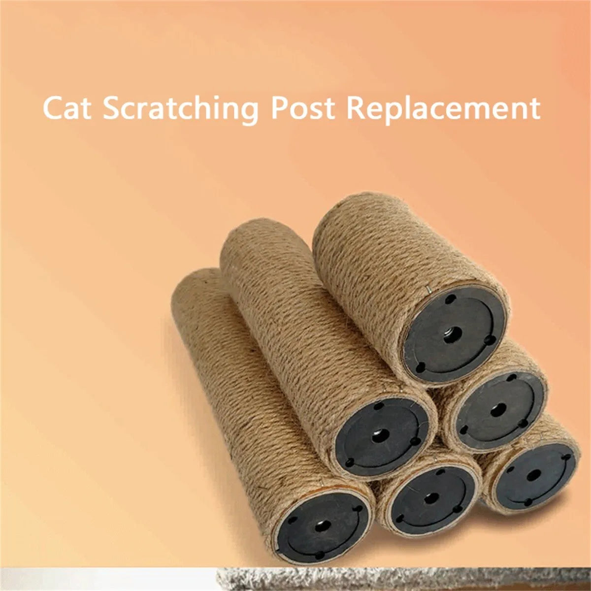 PVC Cat Scratching Post for Cat Tree DIY Cat Climbing Frame Replacement Post Kitten Toy Sisal Rope Entangle Scratch Furniture
