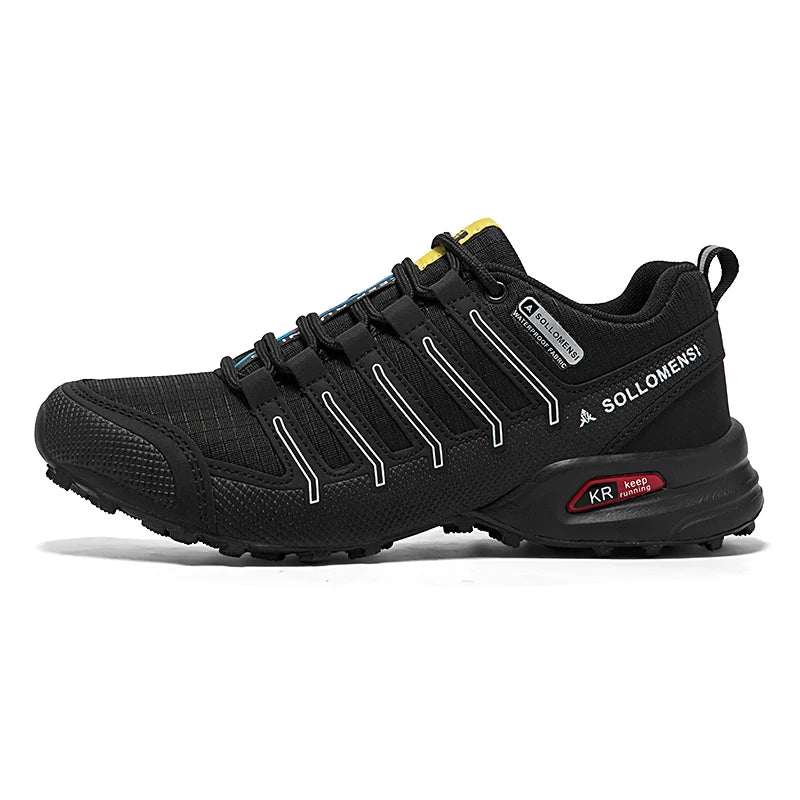 Men Shoes Men Casual Sports Shoes Outdoor Leather Hiking Travel Shoes Four Seasons Lightweight Breathable Mesh Walking Shoes