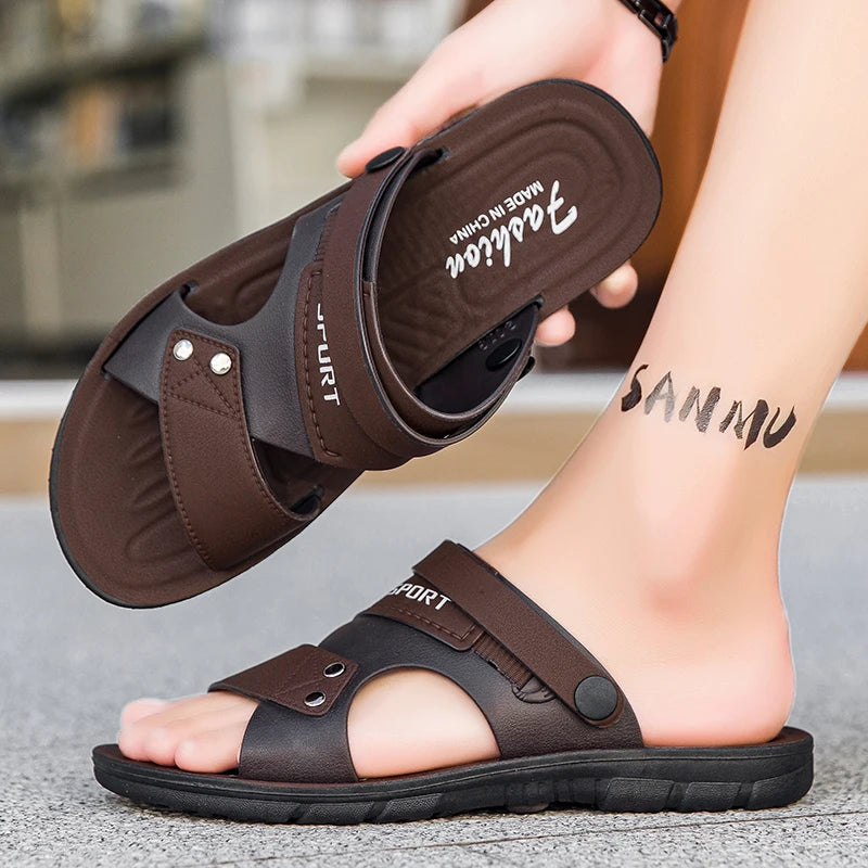 Trend Men's Sandals Casual Beach Shoes Male Classic Summer Sandals Men Slippers Slip On Sandals For Men Slippers