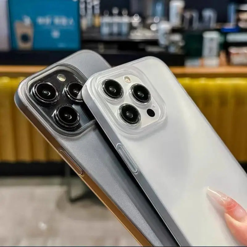 Ultra Thin Matte Hard Translucent Clear Phone Case for iPhone 17 16 15 14 13 12 11 Pro Max XS X 7 8 Plus Shockproof Bumper Cover