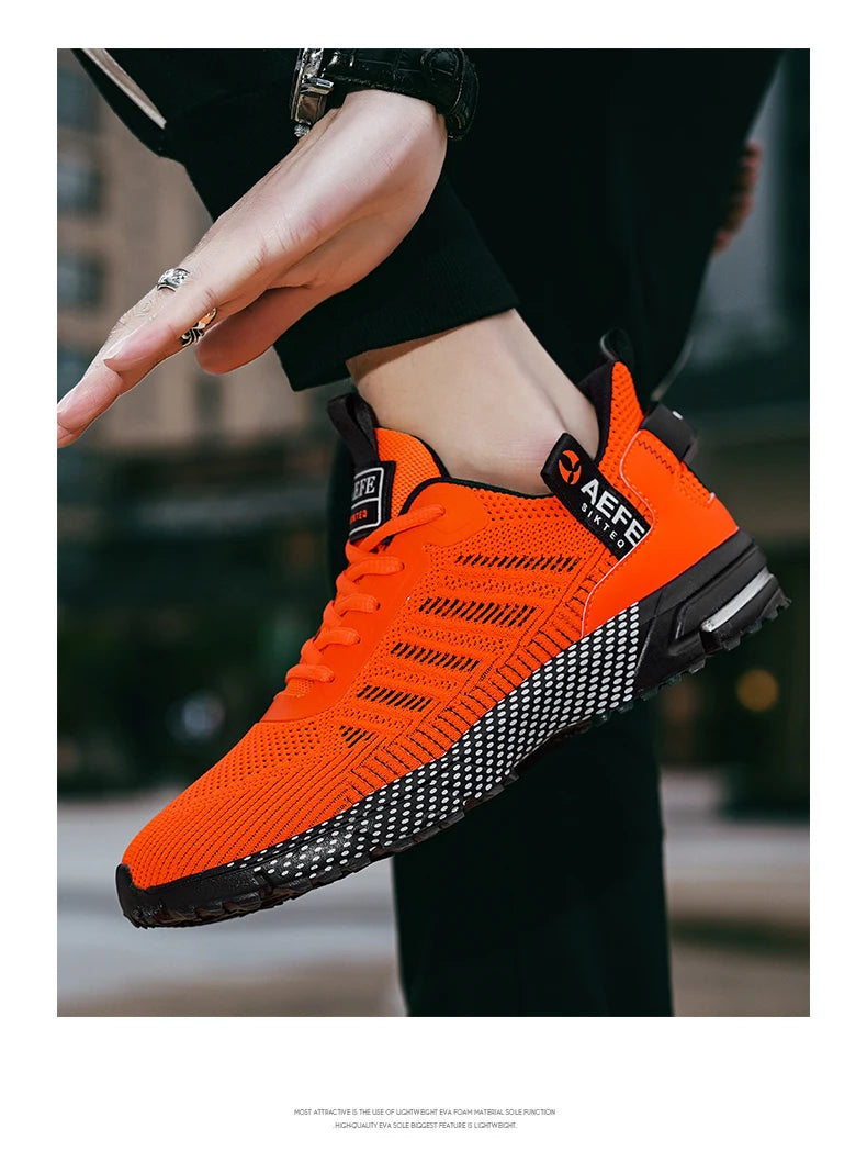 YRZL Men Casual Sport Shoes Breathable Lightweight Sneakers Outdoor Mesh Running Shoes Athletic Jogging Tenis Walking Shoes Man